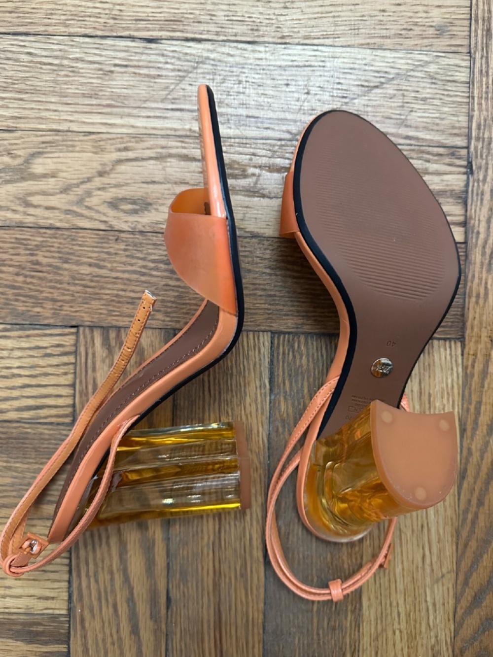 Zara Orange Heels - Picture 4 of 8